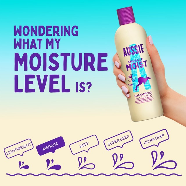 Aussie Miracle Moist shampoo 300ml - British product