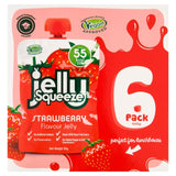 Jelly Squeeze strawberry jelly pouches multipack 6 x 95g, UK version