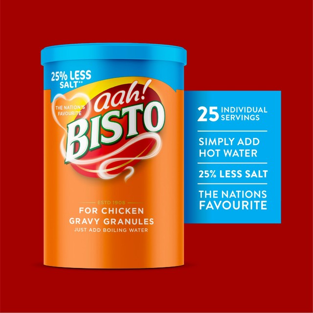 Bisto Chicken Reduced Salt Gravy Granules 190g - British product