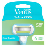 Gillette Venus Extra Smooth razor blade refills 4 pack (British brand)