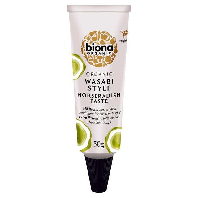 Biona wasabi style horseradish paste 50g - British product