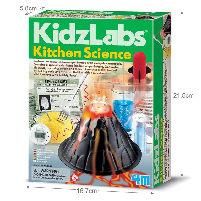Kidz Labs Kitchen Science Kit 8 Years+, imported from the UK