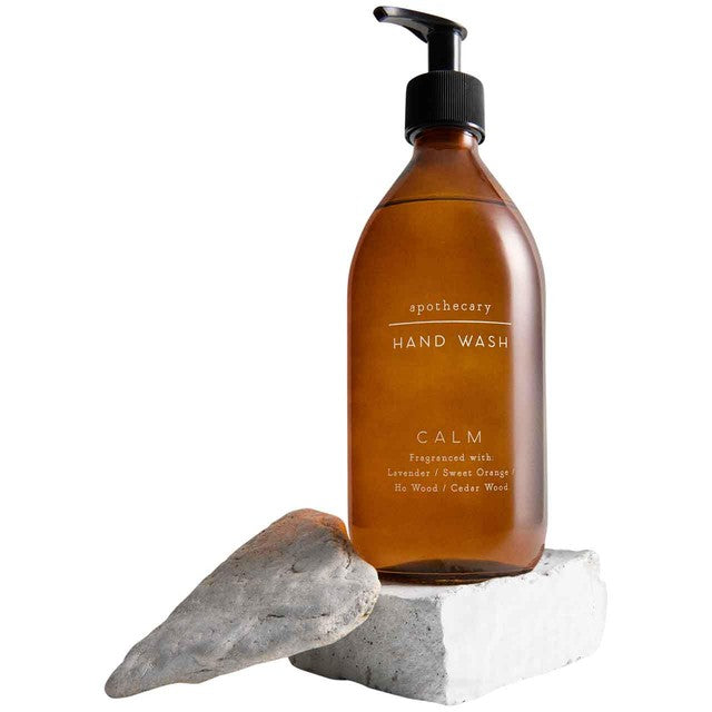 M&S Apothecary Calm Hand Wash refillable glass bottle - British product