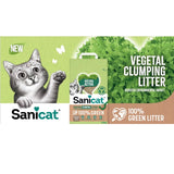 Sanicat Green Clumping Cat Litter 2.5kg (British brand)