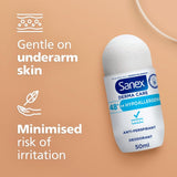 Sanex Derma Care hypoallergenic deodorant roll-on 50ml (British brand)