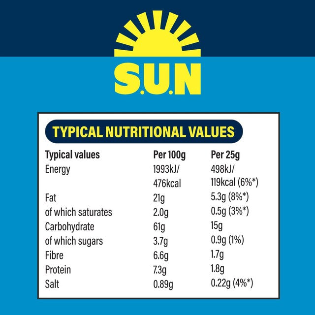 SunBites lightly salted crisps 95g (British brand)