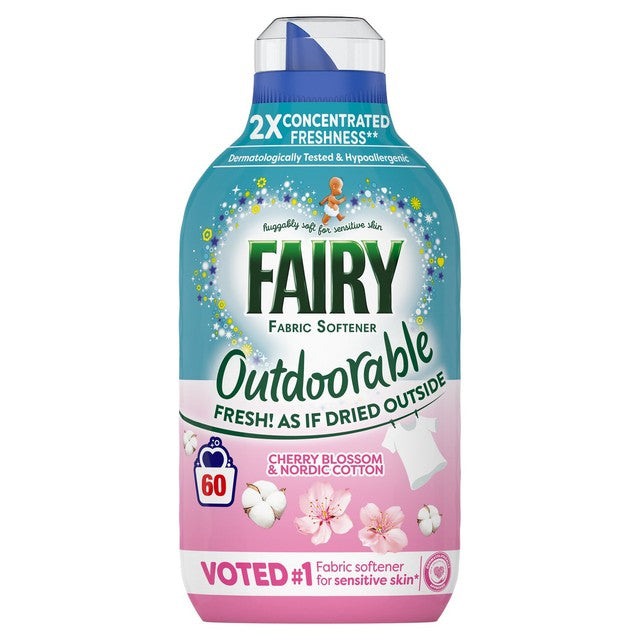 Fairy fabric conditioner Cherry Blossom and Nordic Cotton (British brand)