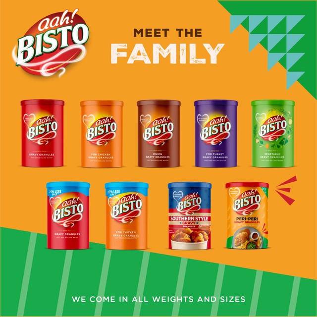 Bisto Peri-Peri Gravy Granules jar, imported from the UK