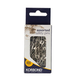 Korbond assorted safety pins 100 pack, UK version