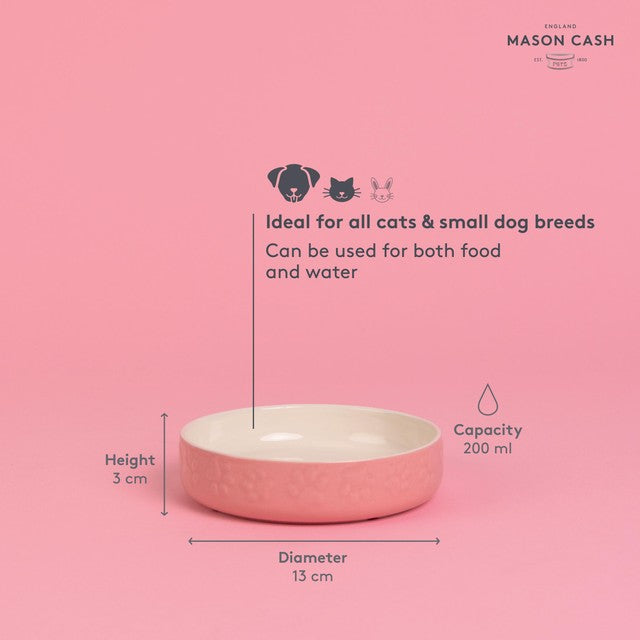 Mason Cash pink cat saucer 13cm, imported from the UK