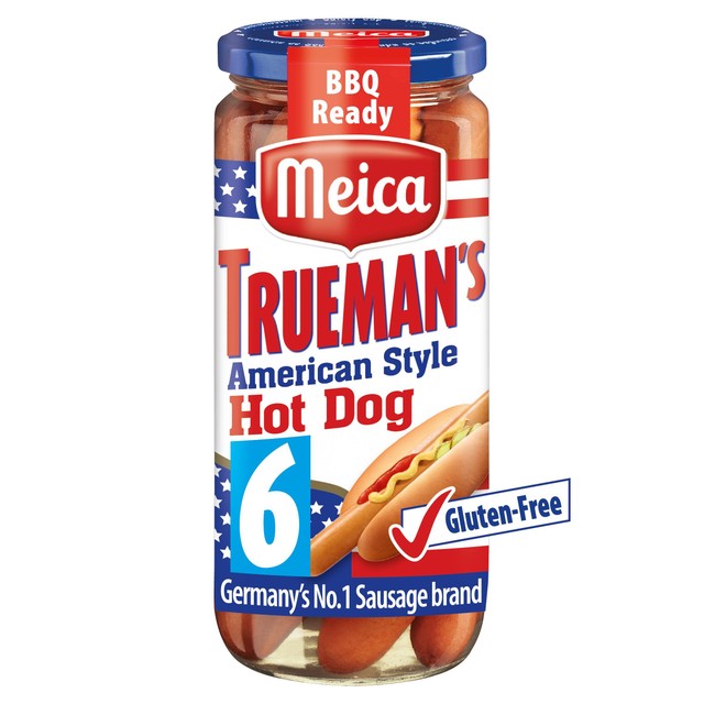 Meica pork hot dog sausages 540g, imported from the UK