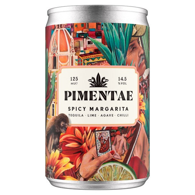 Pimentae spicy tequila margarita cocktail 125ml - British product