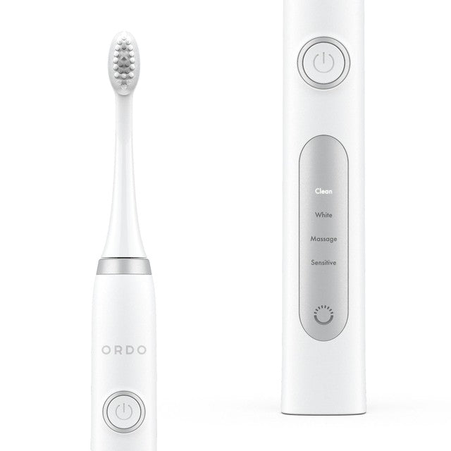 Ordo Sonic+ Electric Toothbrush White/Silver, imported from the UK