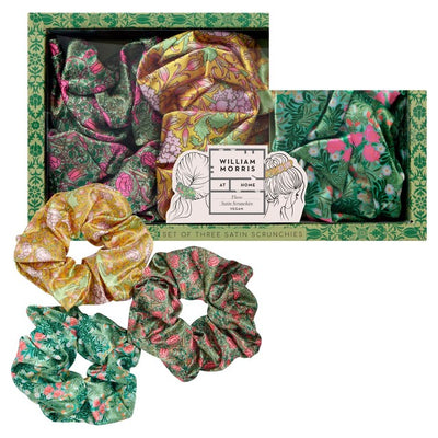 M&S William Morris Strawberry Thief Hair Scrunchies, Set of Three- Buy online at McGrocer