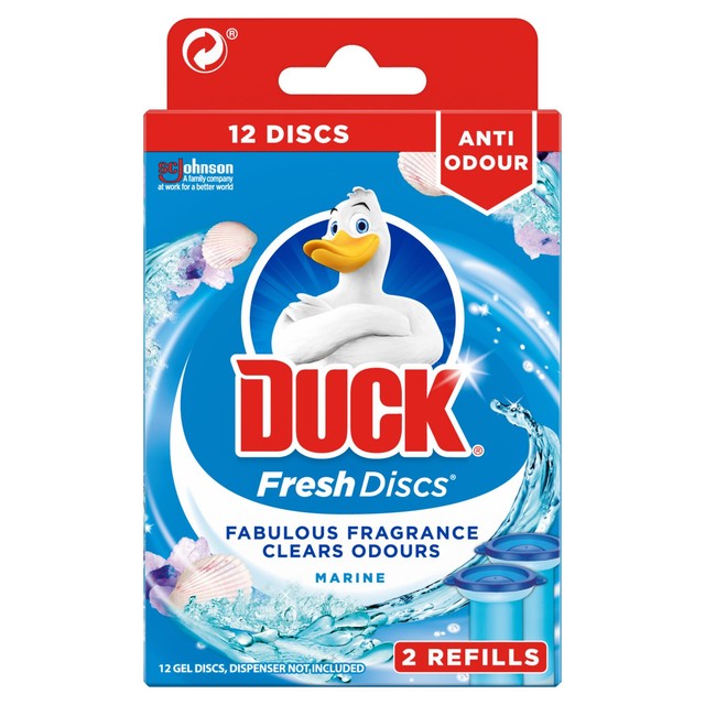 Toilet Duck Fresh Discs Marine toilet cleaner refills 2x36ml - British product