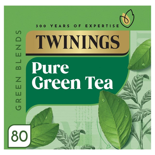 Twinings green tea bags 80 per pack (British brand)