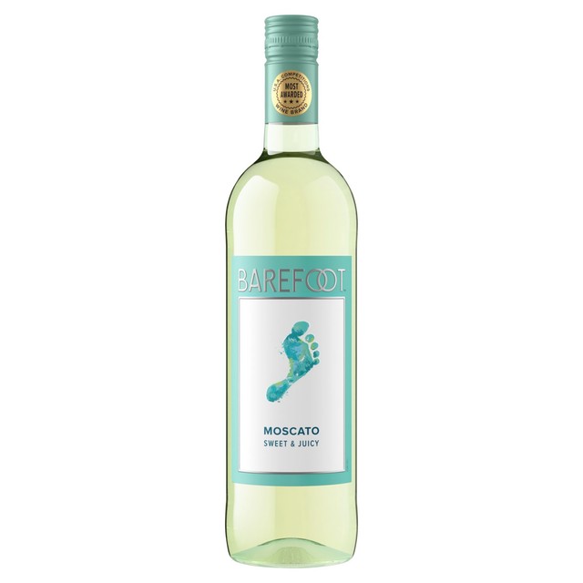 Barefoot Moscato white wine 75cl - British product