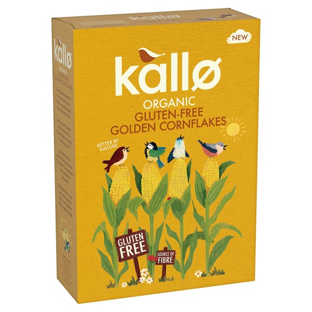 Kallo gluten free organic cornflakes 375g, UK version