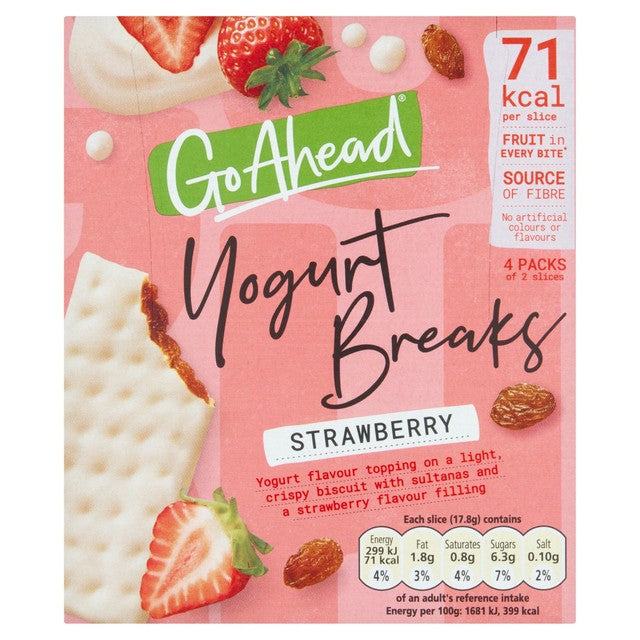 Go Ahead Strawberry Yogurt Cereal Bars Multipack, UK version
