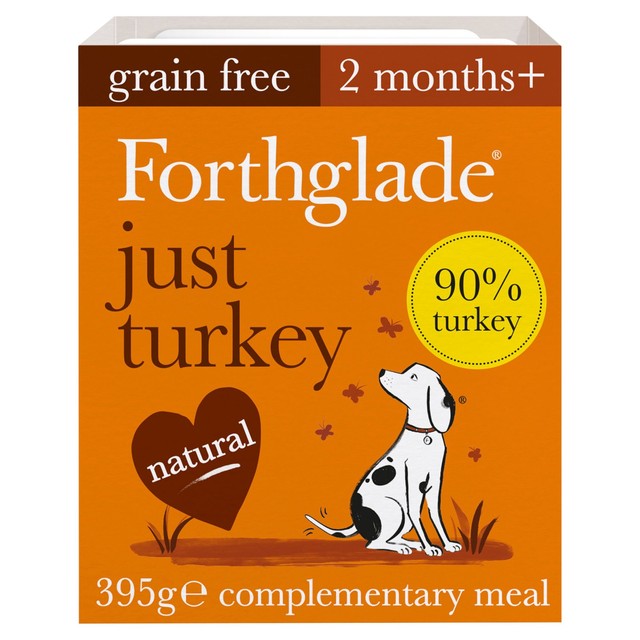 Forthglade Wet Dog Food Just 90% Turkey 395g - British product