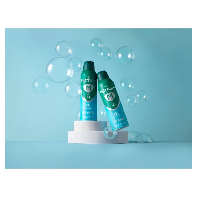 Mitchum Men Clean Control Anti-Perspirant Spray 200ml, imported from the UK