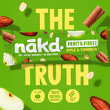Nakd Apple & Cinnamon Cereal Bars 3x44g, imported from the UK