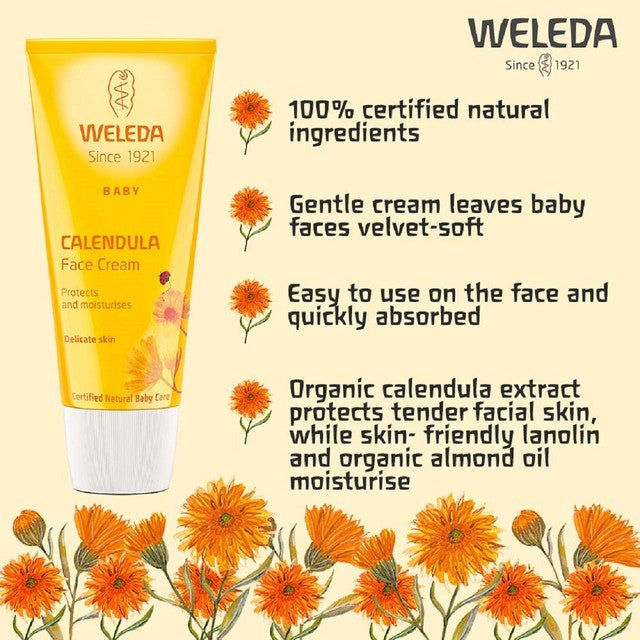 Weleda Calendula Baby Face Cream 50ml (British brand)