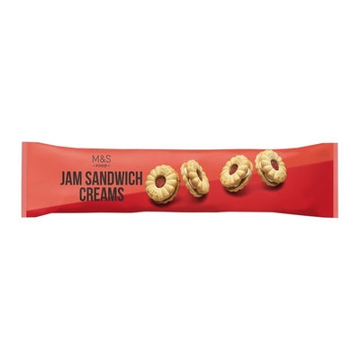 M&S M&S Jam Sandwich Creams Sweet Biscuits 155g- Buy online at McGrocer