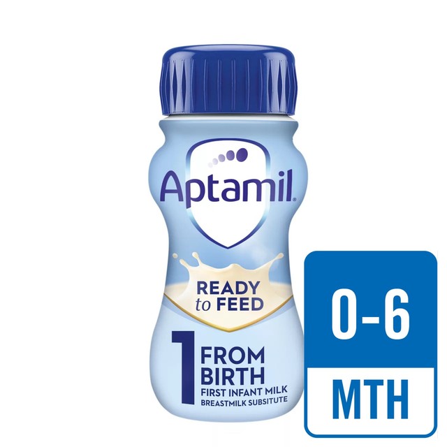 Aptamil first infant baby milk formula ready to feed 200ml - British product