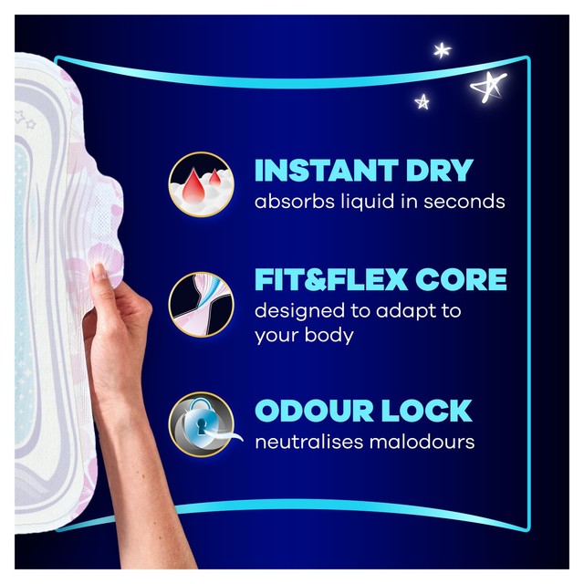 Always Platinum Sanitary Towels Secure Night Extra Size 5 - British product