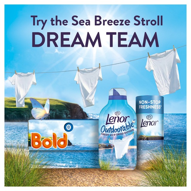 Lenor fabric conditioner Sea Breeze Stroll 86 washes, imported from the UK