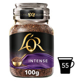 L'OR Intense Instant Coffee jar medium dark roast, UK version