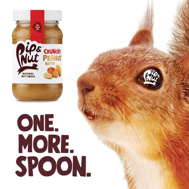 Pip & Nut crunchy peanut butter jar - British product