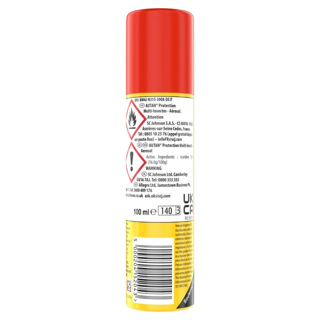 Autan Multi-Insect Aerosol Repellent Spray 100ml - British product