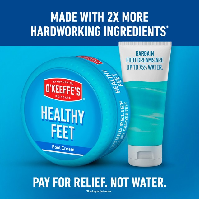 O'Keeffe's Healthy Feet foot cream 91g, imported from the UK