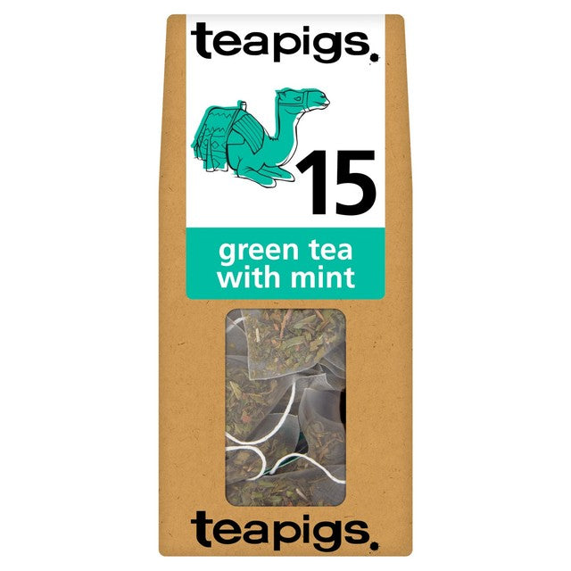 Teapigs green tea with mint tea bags 15 count (British brand)