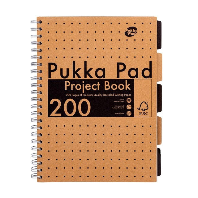Pukka Pads A4 Kraft Project Book, imported from the UK