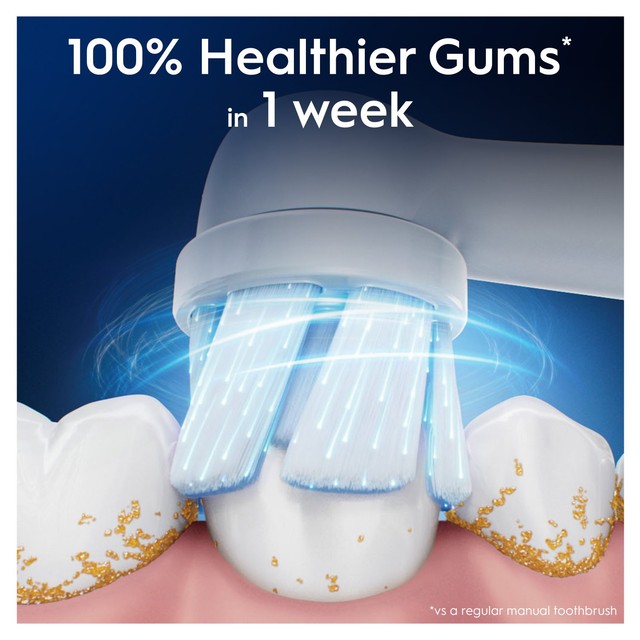 Oral-B Gentle Care White toothbrush heads 4 pack, imported from the UK