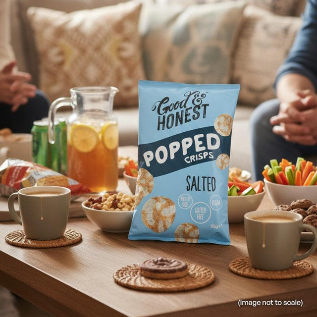 Good & Honest Popped Chips Sea Salt 85g, UK version