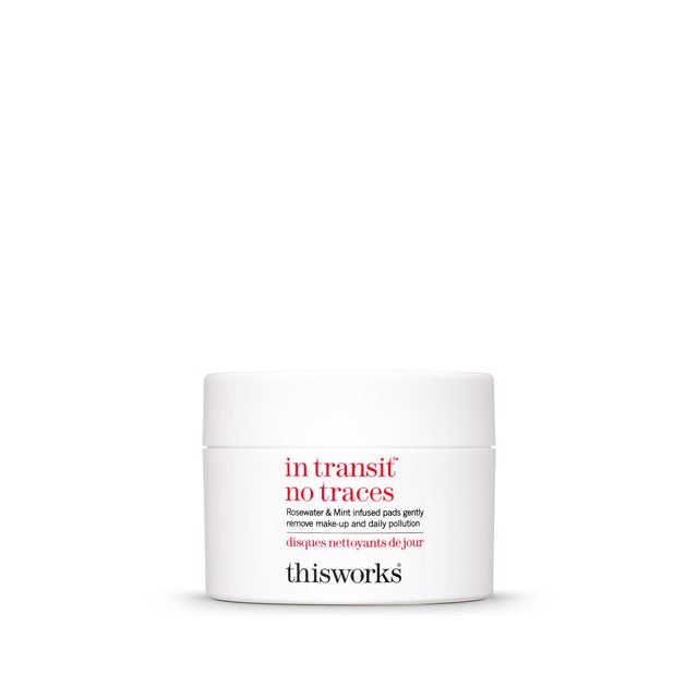 This Works In Transit No Traces facial cleansing pads (British brand)