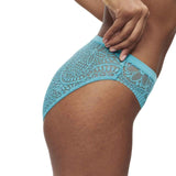 M&S women's high leg knickers in teal, size 12, imported from the UK