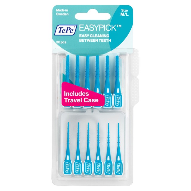 TePe EasyPick M/L interdental picks (British brand)