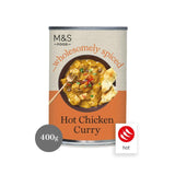 M&S hot chicken curry 400g, imported from the UK
