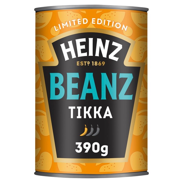 Heinz baked beans tikka masala sauce style 390g tin, UK version