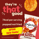 Popchips barbeque flavour crisps multipack, imported from the UK