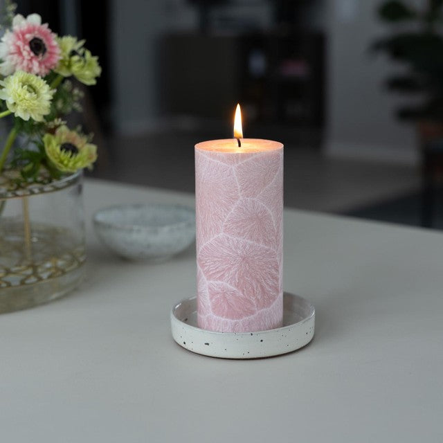 Liljeholmens shea pillar candle dusty pink 67x150mm (British brand)