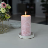 Liljeholmens shea pillar candle dusty pink 67x150mm (British brand)