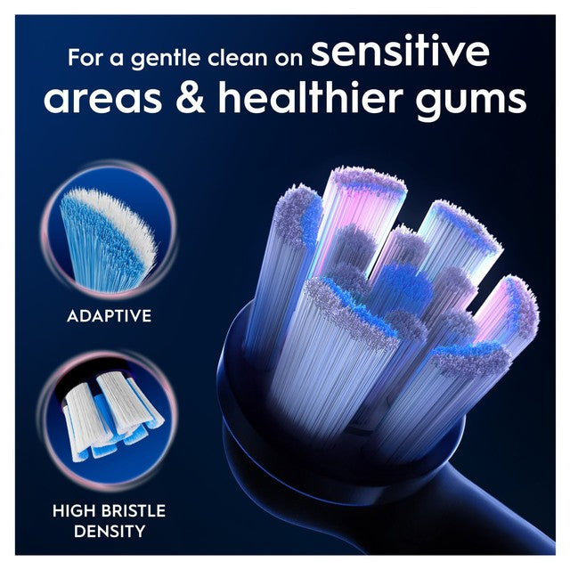 Oral-B Gentle Care Black replacement toothbrush heads, imported from the UK