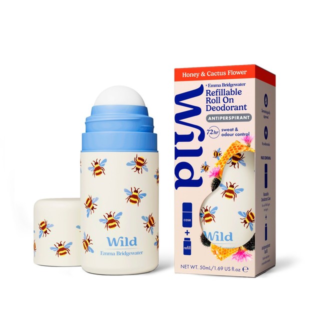 Wild antiperspirant deodorant starter pack Honey & Cactus Flower - British product