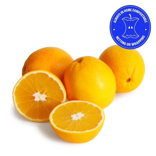 Fresh Wholegood Organic Oranges 4 pack (British brand)